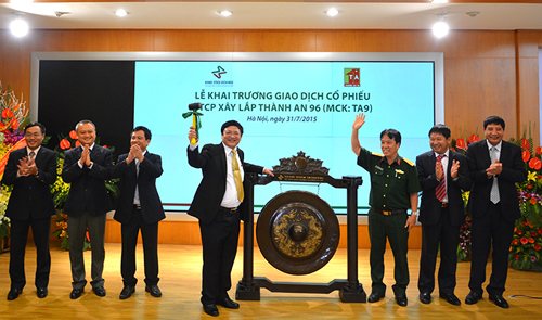 Công ty Cổ phần Xây lắp Thành An 96 Bộ Quốc phòng chính thức niêm yết cổ phiếu trên HNX